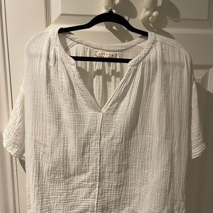 Xirena white Britton top in cotton muslin size M